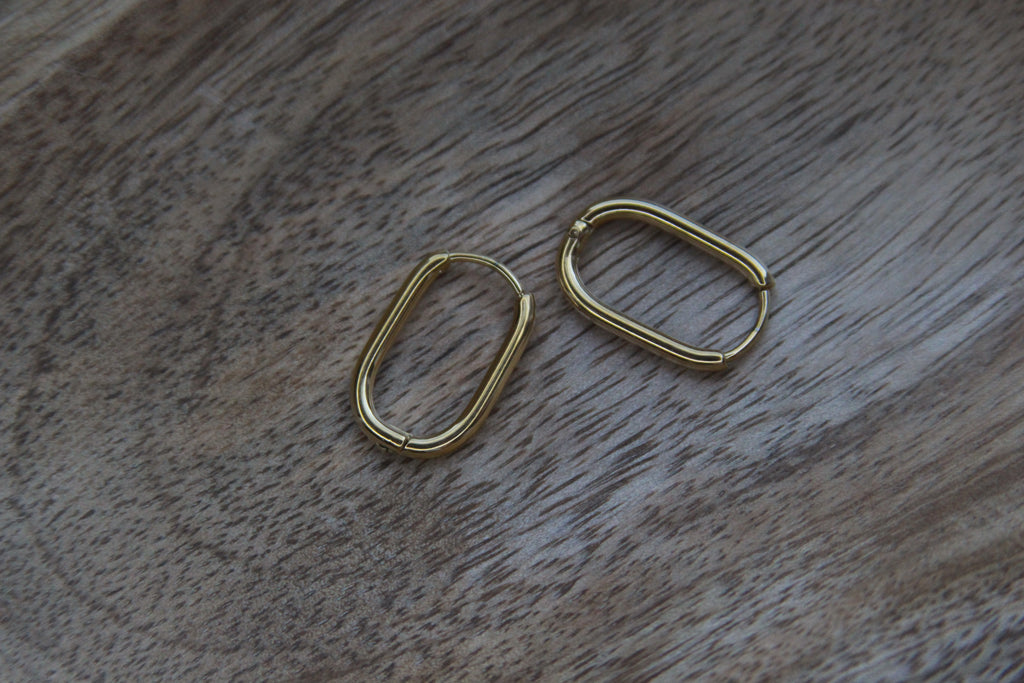 Créoles ovales 19x12mm
